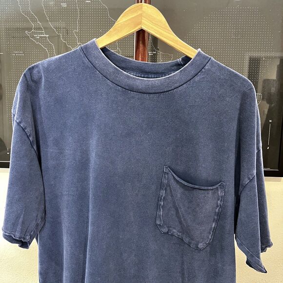 Abercrombie & Fitch - Soft Essentials Long Line T-shirt Raw Hem Medium - Indigo - Picture 4 of 7